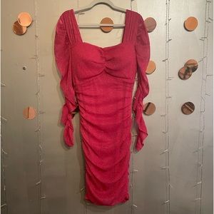 Sparkle pink mini dress!